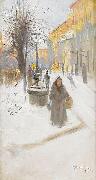 Artillerigatan in Winter Dress Alf Wallander